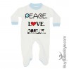 Tutina invernale o estiva a scelta "Peace Love Milk"