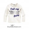 T-shirt MANICA LUNGA "Call my agent baby"