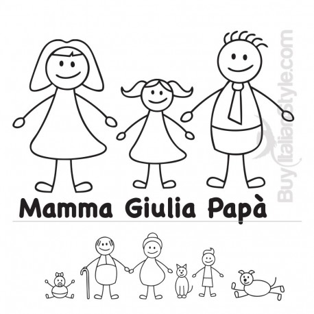 Sticker famiglia "Nonno"