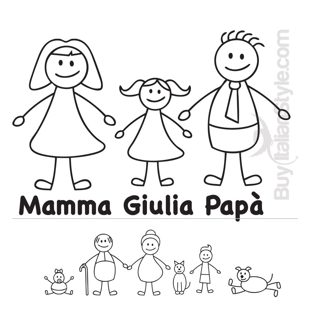 Stickers famiglia auto Stickers famiglia auto