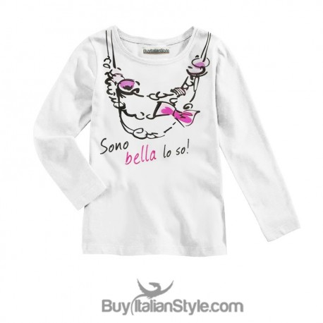 T-shirt bimba "Non posso uscire con te papà non vuole"