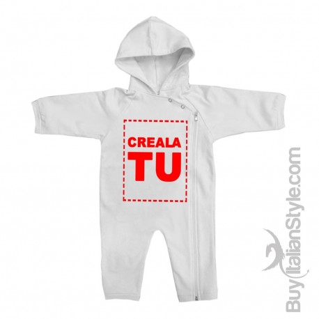 Tuta intera in felpa personalizzabile