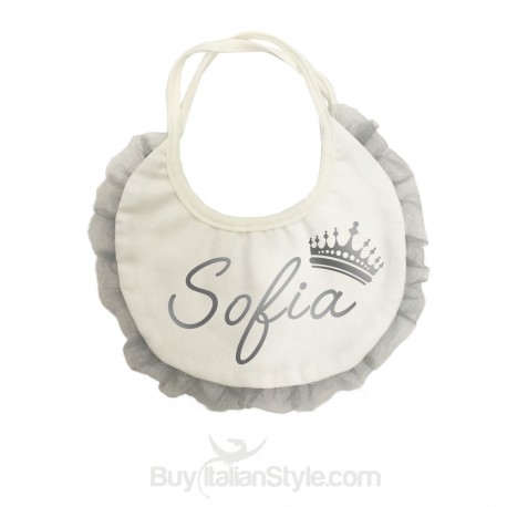 Bavaglino Organza PERSONALIZZABILE con nome