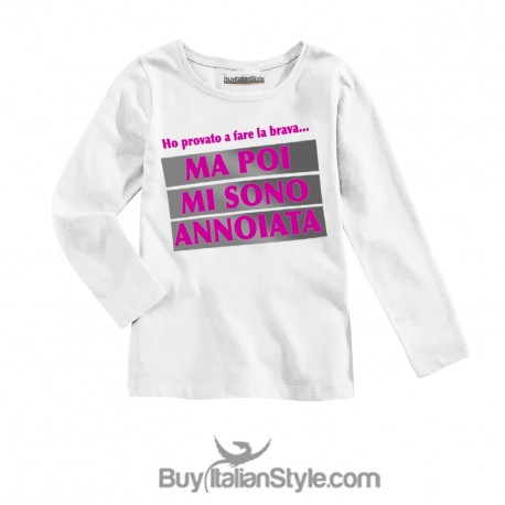 T-shirt bimba "Non posso uscire con te papà non vuole"