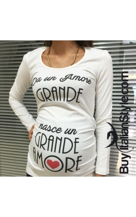 T-shirt premaman amore grande