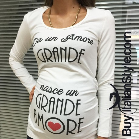 T-shirt premaman amore grande