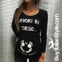 T-shirt premaman LAVORI IN CORSO