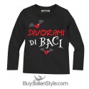 Maglia bimbo halloween "Divorami di baci"