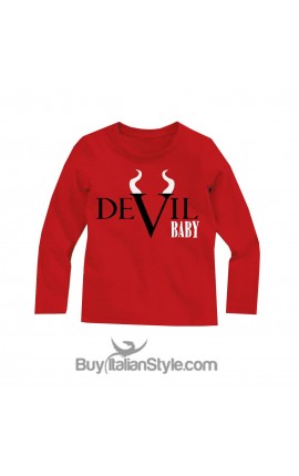 Maglia bimbo/a halloween "Devil baby"