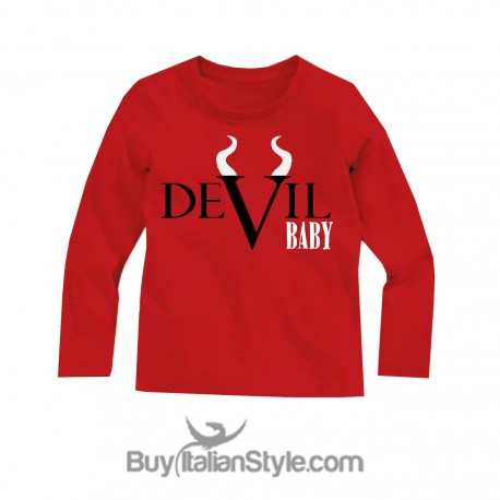 Maglia bimbo/a halloween "Devil baby"