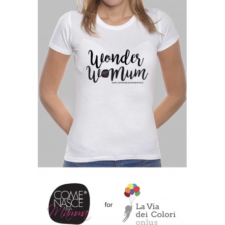 T-shirt Donna "Wonder WoMum"