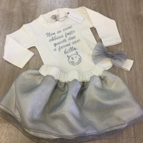 T-shirt manica lunga "Non so come abbian fatto questi due a farmi così bella"