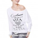 Maglia DONNA l' amore della mia vita mi chiama mamma