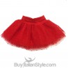 Gonna tutù in tulle con cuoricini