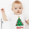 Body neonato "Buon Natale da..." personalizzabile con nome 