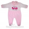 Chenille Baby Girl all in one "I'm crazy in love with my dad"