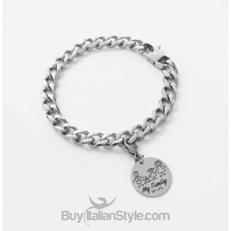 Bracciale  con ciondolo "My Family"