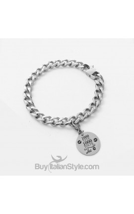 Bracciale  con ciondolo dedica amore