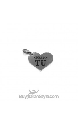 Charm CUORE PERSONALIZZABILE con nome o data