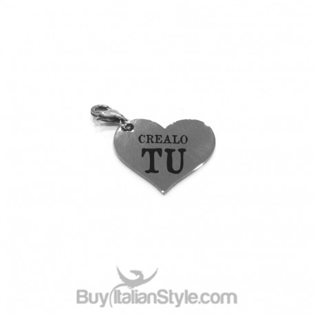 Charm CUORE PERSONALIZZABILE con nome o data