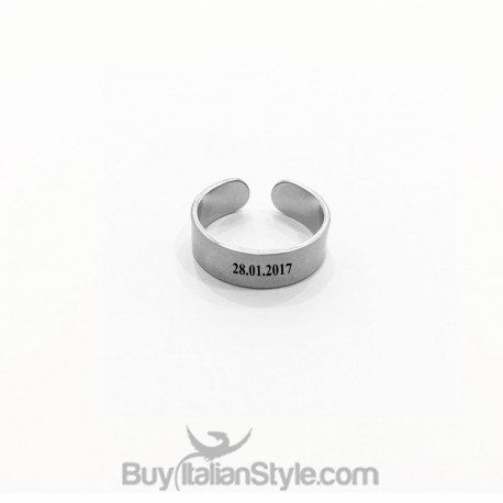 Anello 6mm personalizzabile