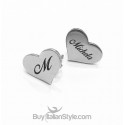 Orecchini a forma di CUORE PERSONALIZZABILI