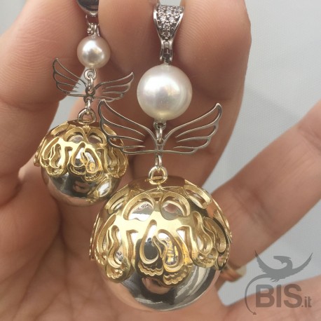 Chiama Angeli bis con elemeni piedini cuori e ali