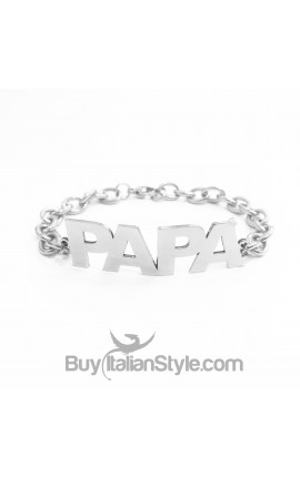 Bracciale papà acciaio