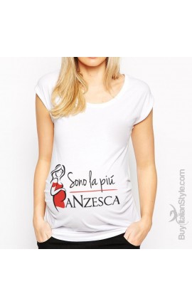 T-shirt premaman Sono la più paNzesca