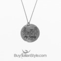 Collana con ciondolo famiglia