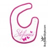 Butterfly bib customizable by name