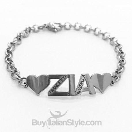 bracciale zia personalizzato