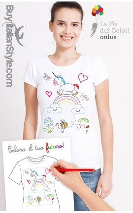 T-shirt Donna "Colora il tuo futuro"