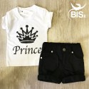T-shirt bimbo mezza manica  "Prince"