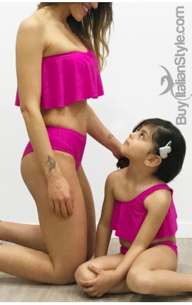 Bikini Volant uguale mamma figlia