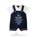 Pagliaccetto personalizzabile "Eccomi! Mi chiamo (NOME) e da oggi comando io!"
