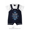 Pagliaccetto personalizzabile "Eccomi! Mi chiamo (NOME) e da oggi comando io!"