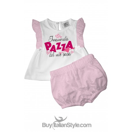 Baby set "I'm crazy in love with my dad"