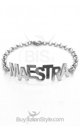 bracciale maestra in acciaio