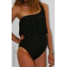 Costume premaman monospalla con volant