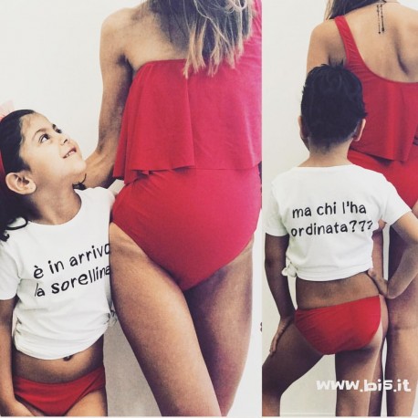 T-shirt bimba Vuoi sapere un segreto? Sto per avere un fratellino!, idea  sorpresa per annunciare la seconda gravidanza!