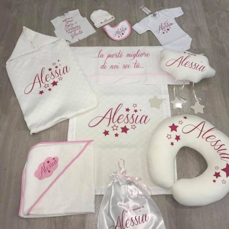 kit corredino nascita invernale personalizzabile con nome 