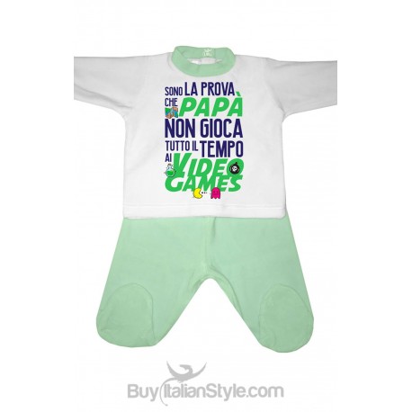 Chenille baby set "Dad and Video Games"