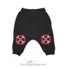 Pantaloni cavallo basso stampa ginocchia giraviti stop