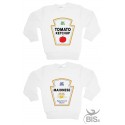 Coppia felpe bimbo "Maionese e Ketchup"