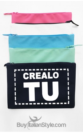 Customizable cloth pouch with text and image