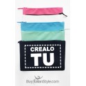 Pochette tela personalizzata iniziali