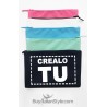 Pochette tela personalizzata iniziali