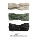 Fascia turbante rossa con stelline natalizie