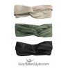 Fascia turbante rossa con stelline natalizie